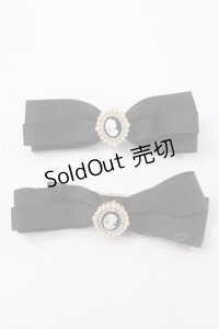 m petit by misako / TT*AM2Pクリップ  中黒 Y-25-06-01-007-LO-ZA-SZ-ZY
