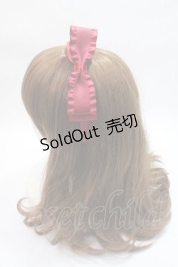 画像2: m petit by misako / TT*AMリボンカチューシャ  中赤 Y-25-06-01-048-LO-AC-SZ-ZT208-F001