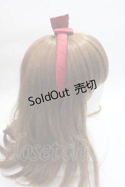 画像3: m petit by misako / TT*AMリボンカチューシャ  中赤 Y-25-06-01-048-LO-AC-SZ-ZT208-F001