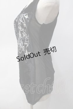画像3: Sixh / 蝶ptベロアタンク  黒 Y-25-06-01-056-HN-TO-SZ-ZY