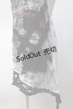 画像3: h.ANARCHY / メッシュ重ねダメージタンクトップ  白×黒 Y-25-06-01-060-HN-TO-SZ-ZY