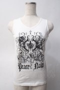 PEACE NOW / プリントタンクトップ M 白 Y-25-06-01-061-PU-TS-SZ-ZY