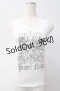 PEACE NOW / プリントタンクトップ M 白 Y-25-06-01-061-PU-TS-SZ-ZY