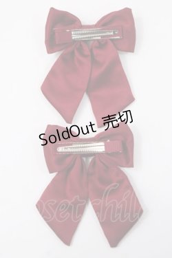 画像2: m petit by misako / サンリオキャラクターズコラボ ハローキティ　リボンクリップ  中赤 Y-25-06-01-009-LO-AC-SZ-ZY