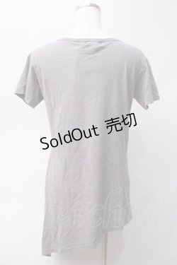 画像2: BPN FOR MEN / プリントアシメカットソー M グレー Y-25-06-01-065-GO-TO-SZ-ZY