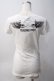 画像2: GLAD NEWS / スカルウィングTシャツ R 白 Y-25-06-01-073-GL-TS-SZ-ZY (2)