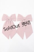 ｍ petit by misako / AMチェック2Pクリップ  中赤 Y-25-06-01-011-LO-AC-SZ-ZY