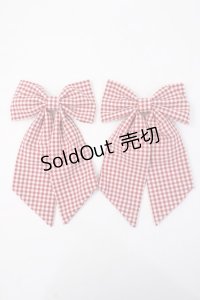 ｍ petit by misako / AMチェック2Pクリップ  中赤 Y-25-06-01-011-LO-AC-SZ-ZY