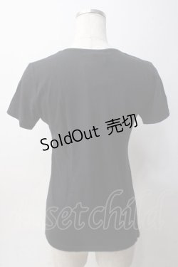 画像2: PEACE NOW / 羽根プリントカットソー M 黒 Y-25-06-01-077-PU-TO-SZ-ZY