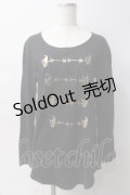 BPN FOR MEN / プリントカットソー M 黒 Y-25-06-01-078-GO-TO-SZ-ZY