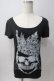 画像1: GLAD NEWS / スカルpt Tシャツ R 黒 Y-25-06-01-080-GL-TO-SZ-ZY (1)