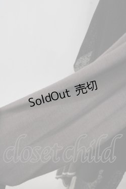 画像3: Sixh / 変形スリーブロングトップス  黒×チャコール Y-25-06-01-083-HN-TO-SZ-ZT239