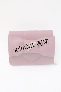 Maison de FLEUR / ピンクFリボンウォレット F ダークピンク Y-25-06-01-012-LO-BG-SZ-ZY