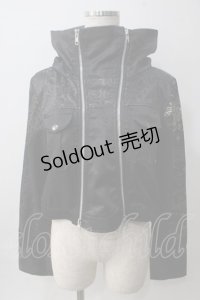 Sixh / ダブルZIPハイネックジャケット  黒 Y-25-06-01-084-HN-JA-SZ-ZY