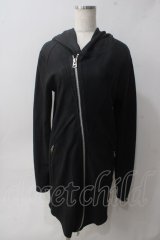 CIVARIZE / Zenith コーティングロングZIPパーカー 44 ブラック Y-25-06-01-086-GO-TO-SZ-ZT-CL001