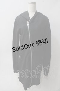 CIVARIZE / Zenith コーティングロングZIPパーカー 44 ブラック Y-25-06-01-086-GO-TO-SZ-ZT-CL001