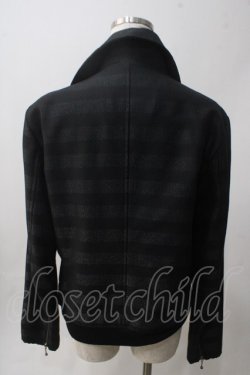 画像2: BPN FOR MEN / ラメボーダーZIPジャケット M 黒 Y-25-06-01-087-GO-TO-SZ-ZY