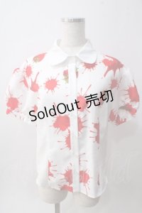 Drug Honey / ストロベリーブラッドブラウス  白 Y-25-06-01-091-PU-BL-SZ-ZY