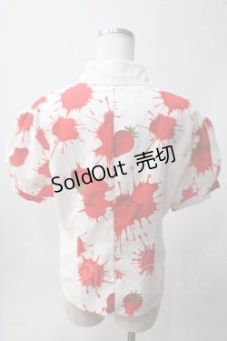 画像2: Drug Honey / ストロベリーブラッドブラウス  白 Y-25-06-01-091-PU-BL-SZ-ZY