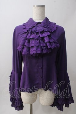 画像1: ATELIER PIERROT / ルイーズ ジャボタイ ブラウス  パープル Y-25-06-01-093-EL-BL-SZ-ZY