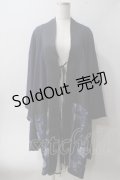 Qutie Frash / 着物ロングカーデ  紺 Y-25-06-01-095-QU-JA-SZ-ZY