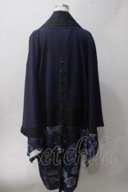 画像2: Qutie Frash / 着物ロングカーデ  紺 Y-25-06-01-095-QU-JA-SZ-ZY