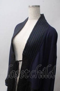 画像3: Qutie Frash / 着物ロングカーデ  紺 Y-25-06-01-095-QU-JA-SZ-ZY
