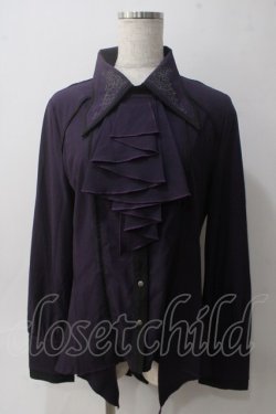 画像1: Rozen Kavalier / ジャボ付き衿刺繍ブラウス  パープル Y-25-06-01-098-OO-BL-SZ-ZY