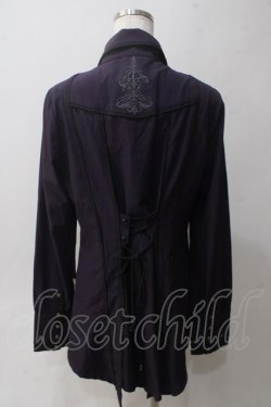 画像2: Rozen Kavalier / ジャボ付き衿刺繍ブラウス  パープル Y-25-06-01-098-OO-BL-SZ-ZY