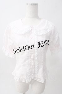 BABY,THE STARS SHINE BRIGHT / スノードットブラウス  ピンク Y-25-06-01-103-BA-BL-SZ-ZY