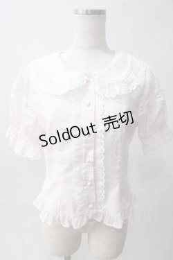 画像1: BABY,THE STARS SHINE BRIGHT / スノードットブラウス  ピンク Y-25-06-01-103-BA-BL-SZ-ZY