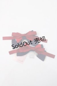 metamorphose / 乙女の白昼夢リボンコーム  藍 Y-25-06-01-014-ME-AC-SZ-ZY