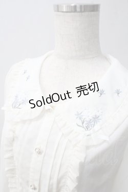 画像3: axes femme POETIQUE / 襟刺繍ブラウス M キナリ Y-25-06-01-108-AX-BL-SZ-ZY