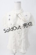 axes femme / シルエット柄ボータイブラウス M 生成り Y-25-06-01-110-AX-BL-SZ-ZY