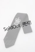 ALGONQUINS / 刺繍ネクタイ  黒 Y-25-06-01-015-AL-ZA-SZ-ZY