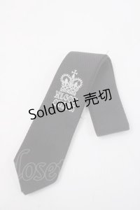 ALGONQUINS / 刺繍ネクタイ  黒 Y-25-06-01-015-AL-ZA-SZ-ZY