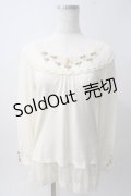 axes femme / バラモチーフインナープルオーバー M 生成り Y-25-06-01-116-AX-TS-SZ-ZY