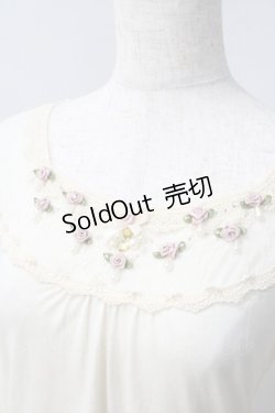 画像3: axes femme / バラモチーフインナープルオーバー M 生成り Y-25-06-01-116-AX-TS-SZ-ZY
