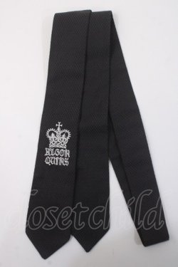画像2: ALGONQUINS / 刺繍ネクタイ  黒 Y-25-06-01-015-AL-ZA-SZ-ZY