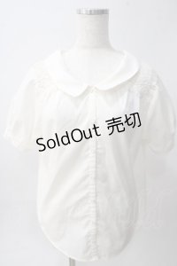 axes femme / 前後2way肩レースシャツ M 生成り Y-25-06-01-119-AX-BL-SZ-ZY