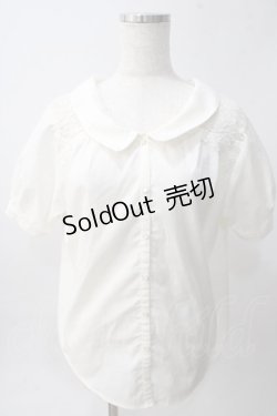 画像1: axes femme / 前後2way肩レースシャツ M 生成り Y-25-06-01-119-AX-BL-SZ-ZY