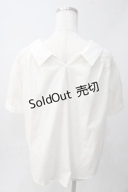画像2: axes femme / 前後2way肩レースシャツ M 生成り Y-25-06-01-119-AX-BL-SZ-ZY