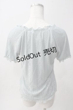 画像2: axes femme / 総レースビスチェ風プルオーバー M サックス Y-25-06-01-120-AX-TO-SZ-ZY