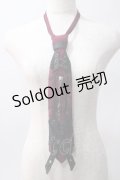 Ozz Croce / モチーフ付きネクタイ  ワイン Y-25-06-01-016-OO-ZA-SZ-ZY