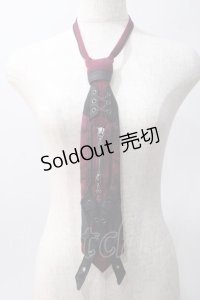 Ozz Croce / モチーフ付きネクタイ  ワイン Y-25-06-01-016-OO-ZA-SZ-ZY