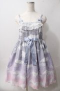 Angelic Pretty / Misty Sky Brilliant ColorジャンパースカートSet  Melancholic Moon(グレーピンク) Y-25-06-01-125-AP-OP-SZ-ZY