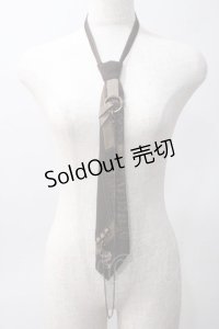 Ozz Croce / モチーフ付きネクタイ  ブラウン Y-25-06-01-017-OO-ZA-SZ-ZY