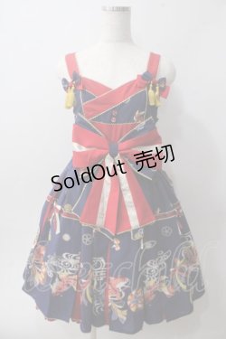 画像1: metamorphose / 乙女の白昼夢タックジャンパースカート  藍 Y-25-06-01-128-ME-OP-SZ-ZY