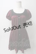 axes femme / オーナメント柄ワンピース M ワイン Y-25-06-01-132-AX-OP-SZ-ZY