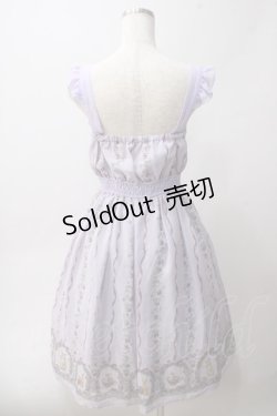画像2: axes femme POETIQUE / ラビット苺柄ワンピース M ラベンダー Y-25-06-01-137-AX-OP-SZ-ZY